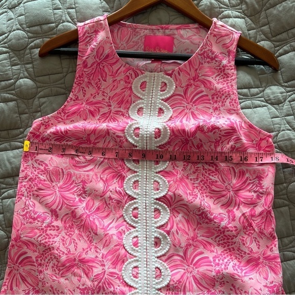 Lilly Pulitzer FOLA SLEEVELESS TOP PINK BLOSSOM FOXY LLAMA - Picture 12 of 15